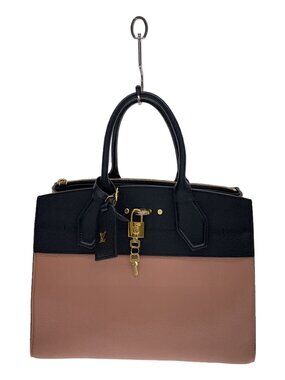 Louis Vuitton City Steamer Taurillon Leather Cowhide Pink Two tone Handbag